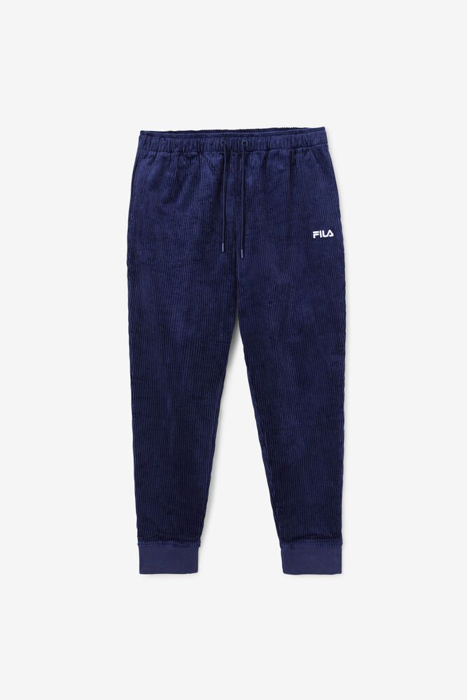 Fila Unnat Cord Joggers Navy Pants Mens - NZ 78315-ADOE